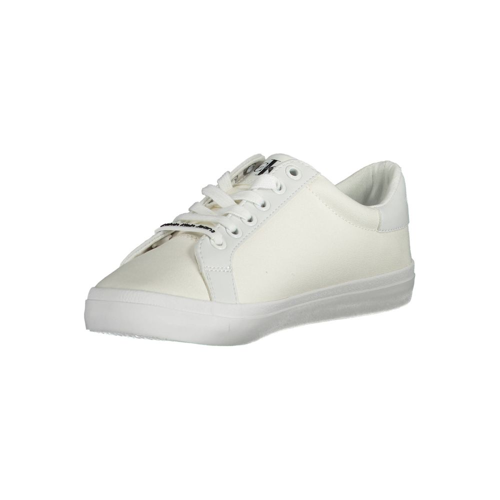 Calvin Klein White Cotton Sneaker