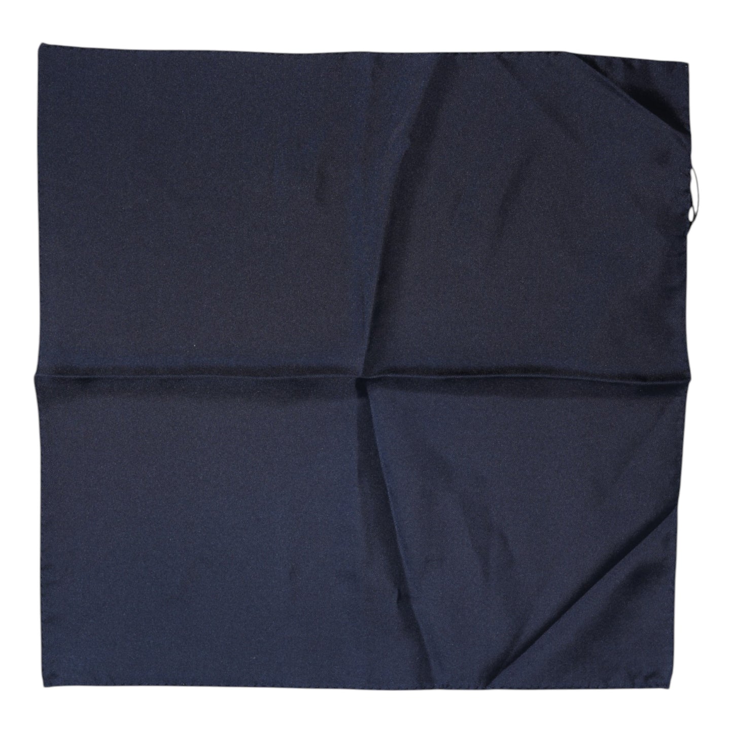 Dolce & Gabbana Dark Blue Silk Square Men Foulard Scarf