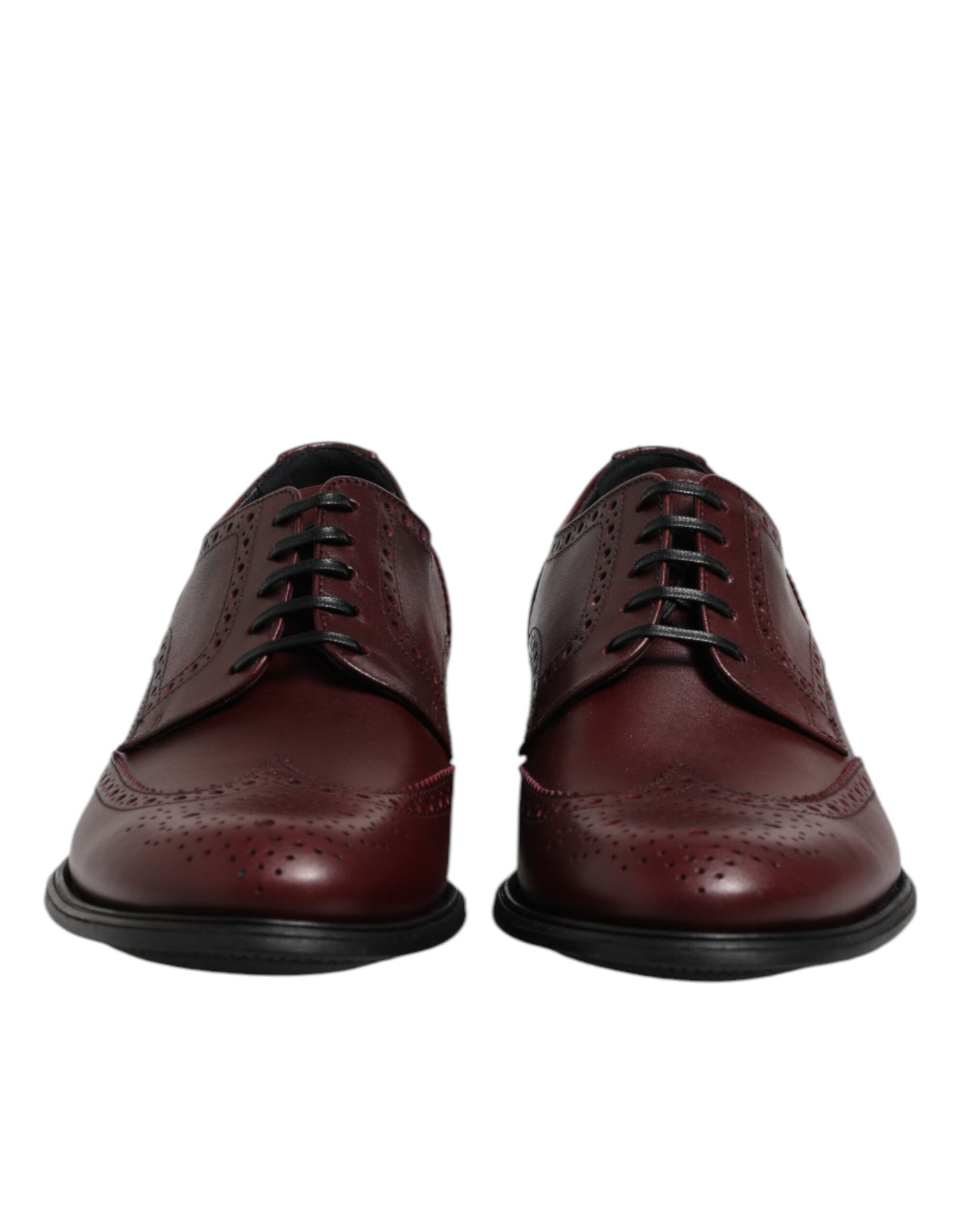 Dolce & Gabbana Brown Leather Lace Up Derby Dress Shoes