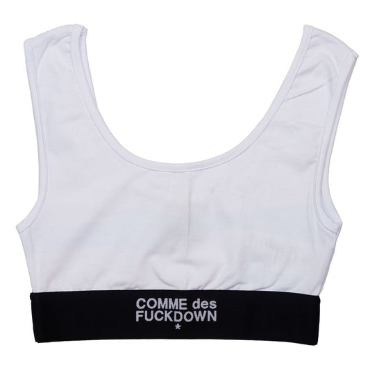 Comme Des Fuckdown White Cotton T-Shirt