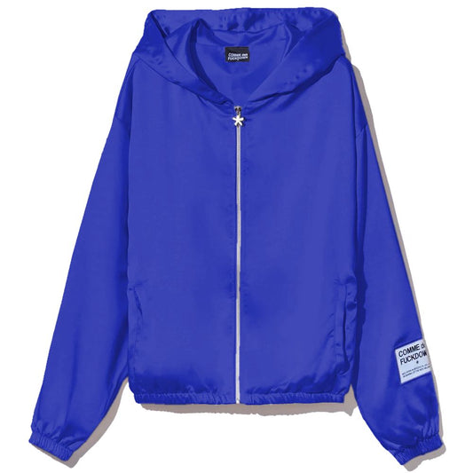 Comme Des Fuckdown Blue Polyester Hoody