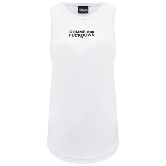 Comme Des Fuckdown White Cotton T-Shirt