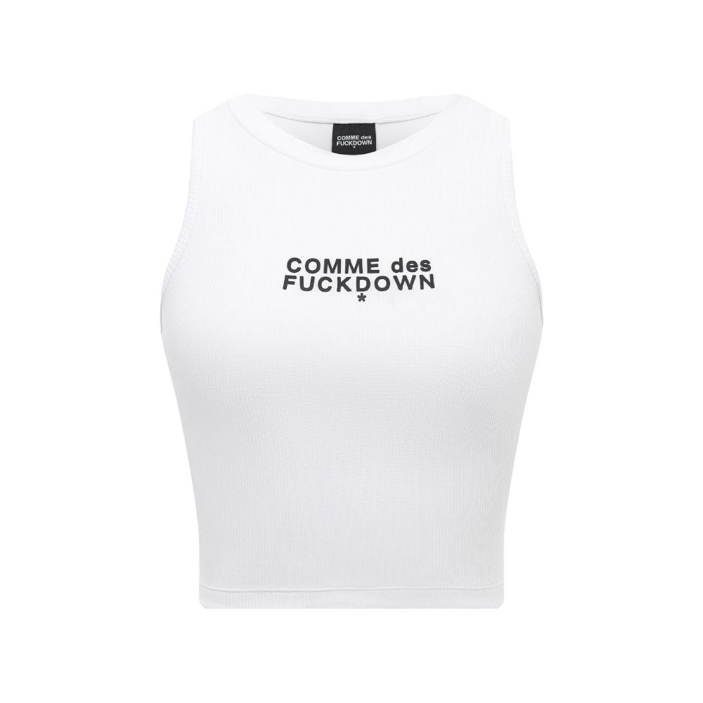 Comme Des Fuckdown White Cotton T-Shirt