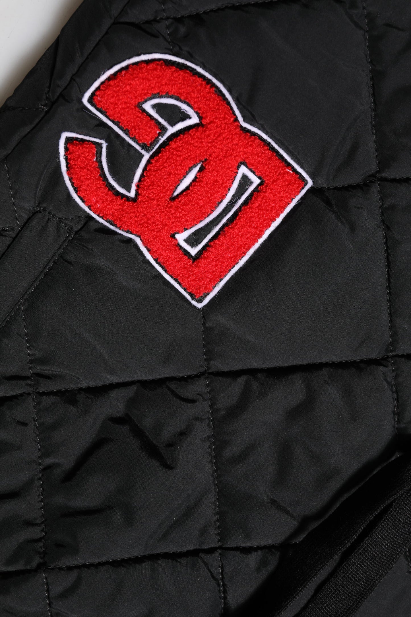 Dolce & Gabbana Black Quilted Mid Waist Jogger Pants