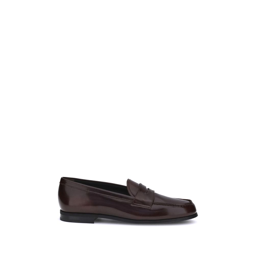 Church's Brown Calf Leather Bos Taurus Slip-On Loafers