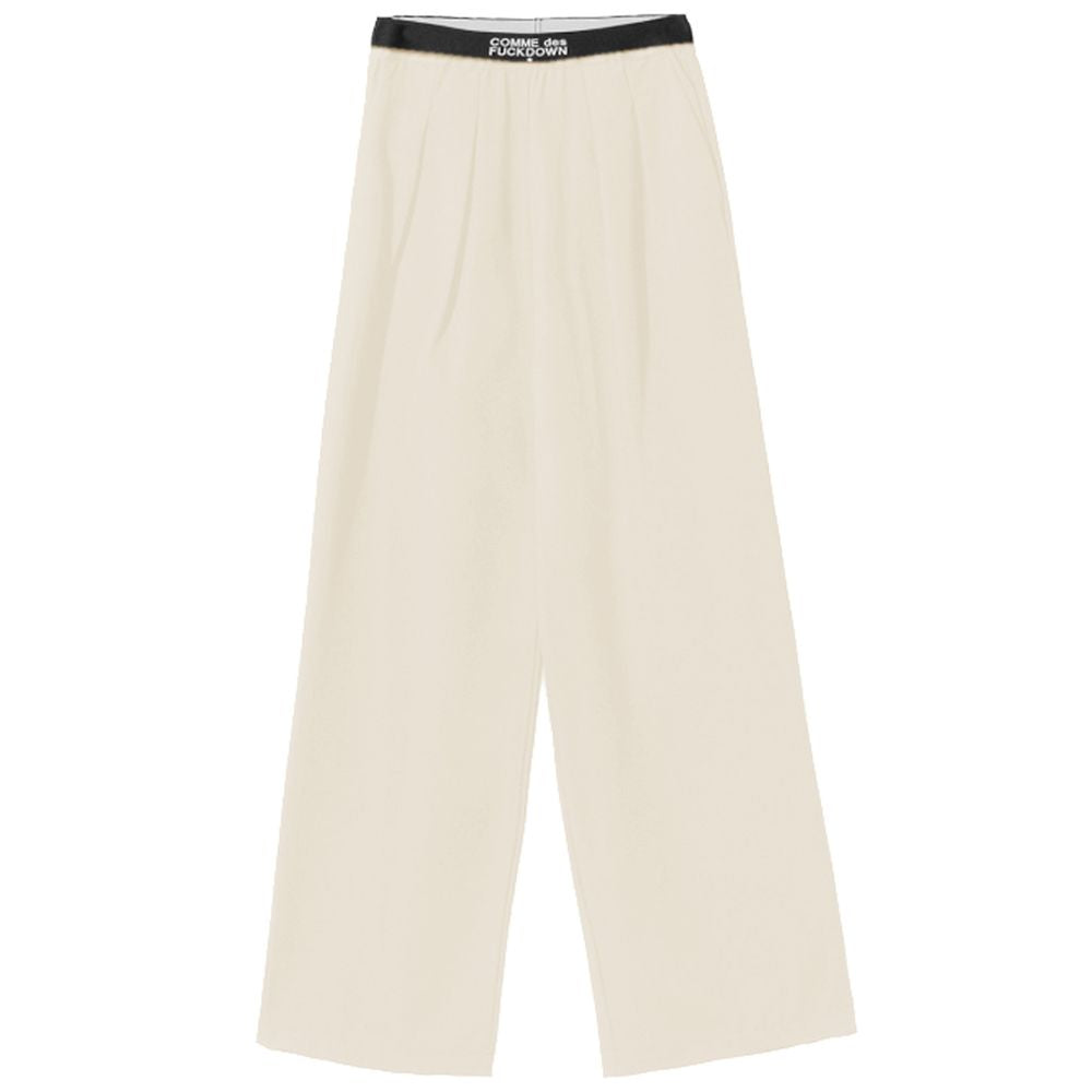 Comme Des Fuckdown Beige Polyester Pant