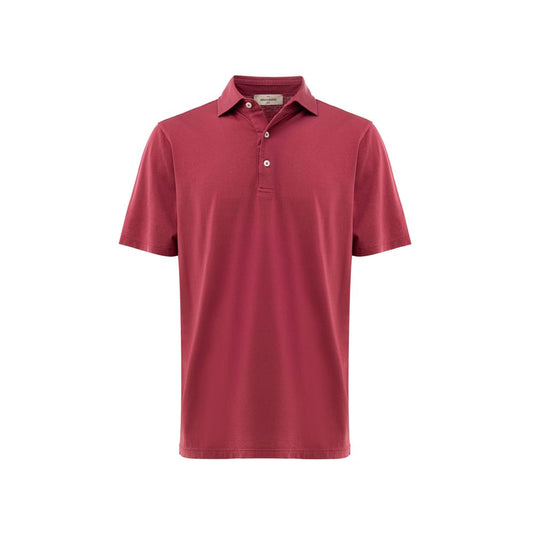 Gran Sasso Red Cotton Polo Shirt