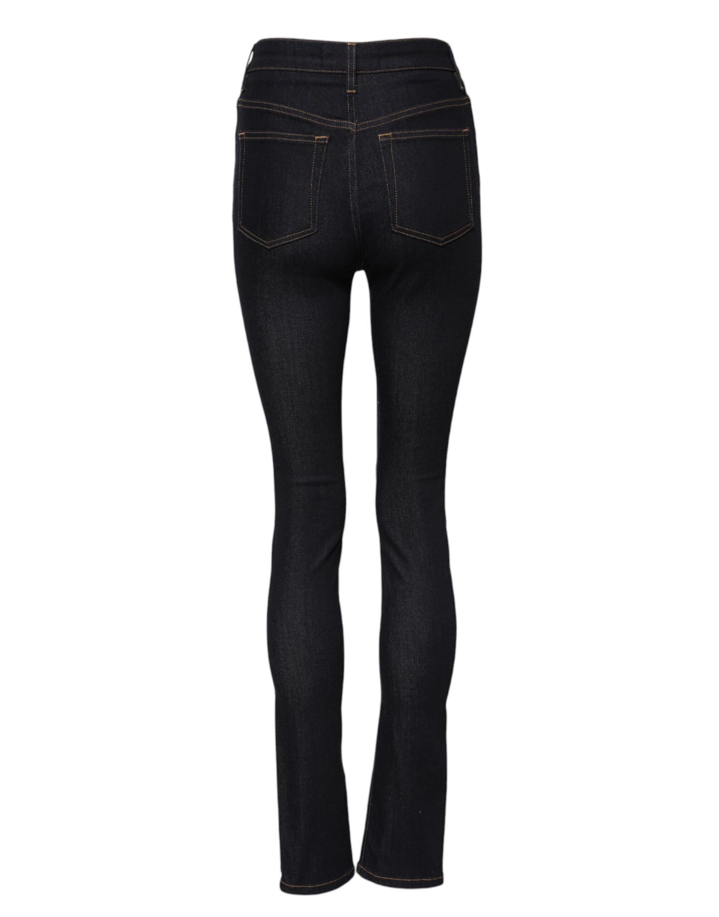 Dolce & Gabbana Blue Cotton High Waist Skinny Denim Jeans