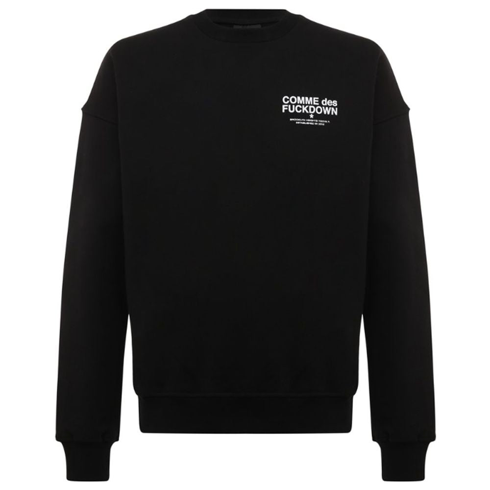 Comme Des Fuckdown Black Cotton Sweatshirt