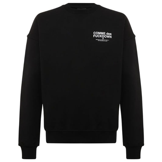 Comme Des Fuckdown Black Cotton Sweatshirt