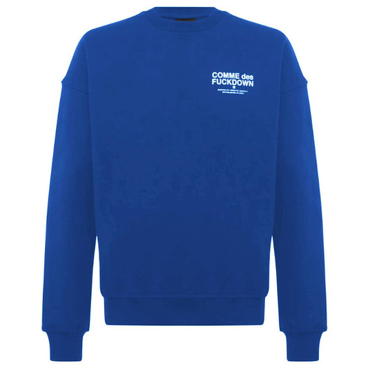 Comme Des Fuckdown Blue Cotton Sweatshirt