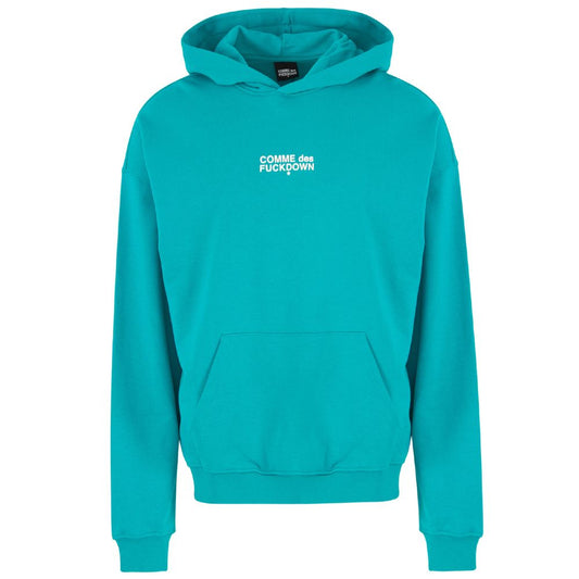 Comme Des Fuckdown Green Cotton Sweatshirt