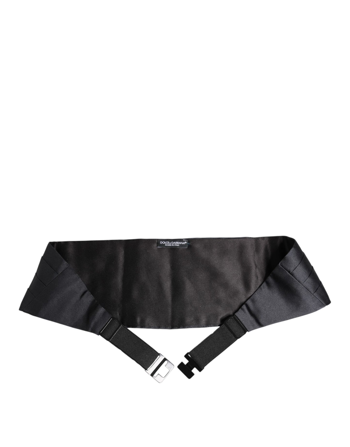 Dolce & Gabbana Dark Blue 100% Silk Belt Waist Cummerbund