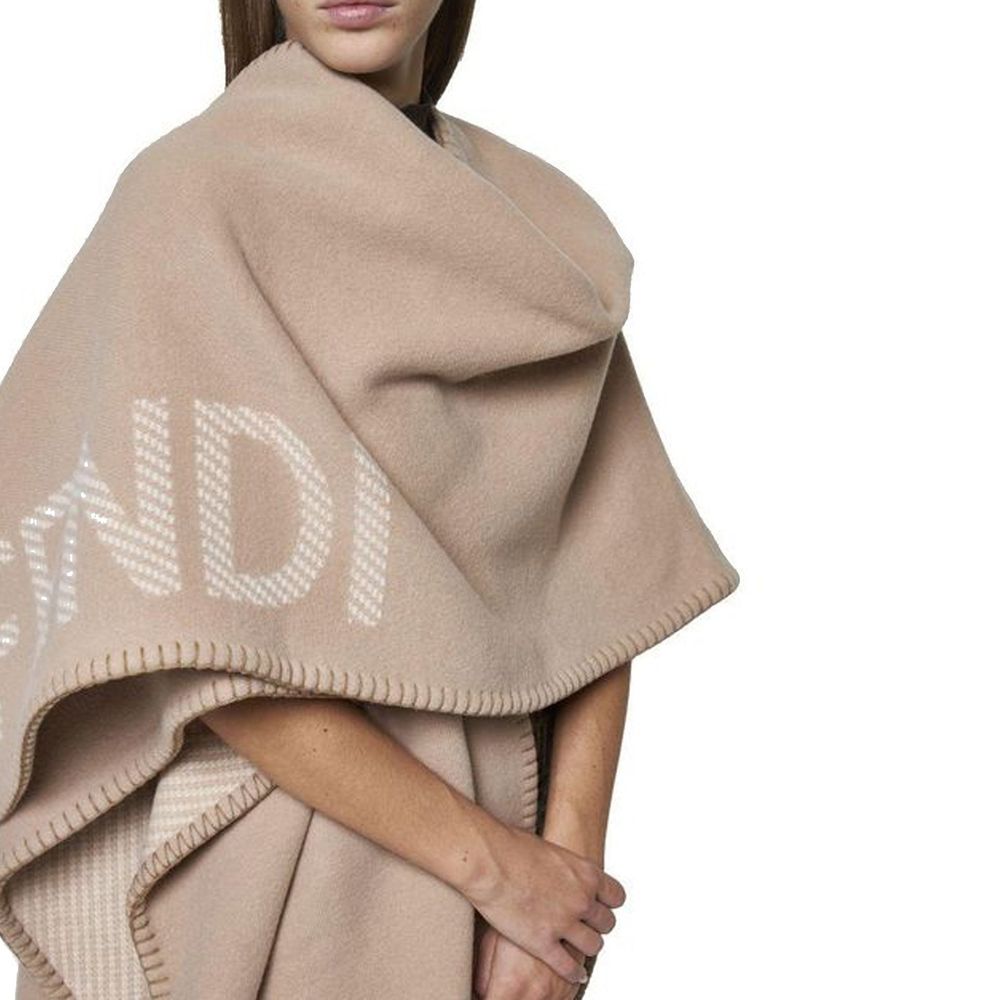 Fendi Beige Cashmere Poncho
