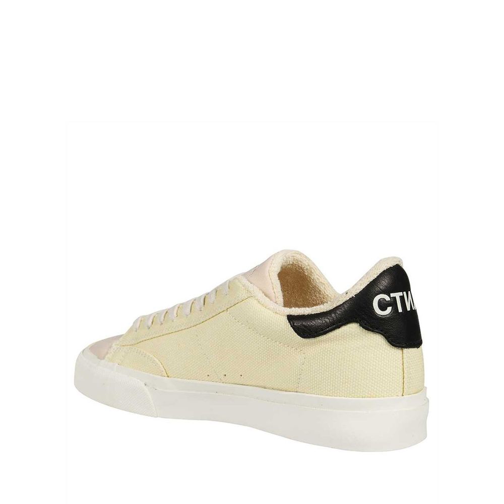 Heron Preston White Canvas Low Top Sneakers