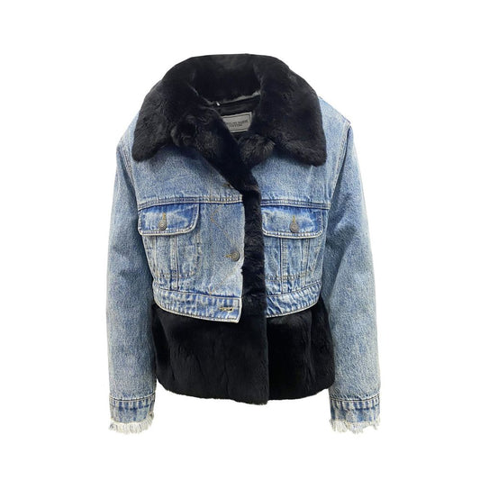 FORTE DEI MARMI COUTURE Blue Cotton Denim Jacket