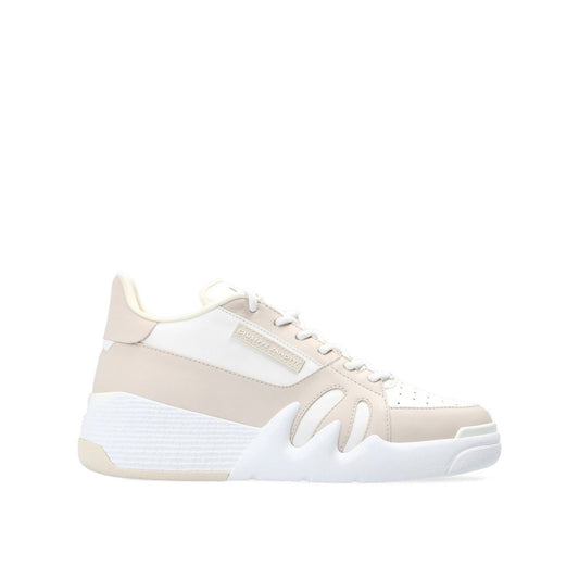 Giuseppe Zanotti White Calfskin Low Top Sneakers