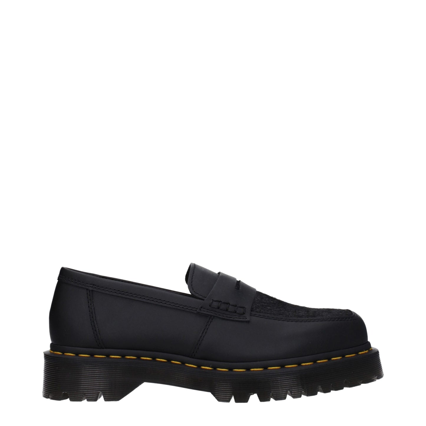 Dr. Martens Black Leather Slip-On Loafers