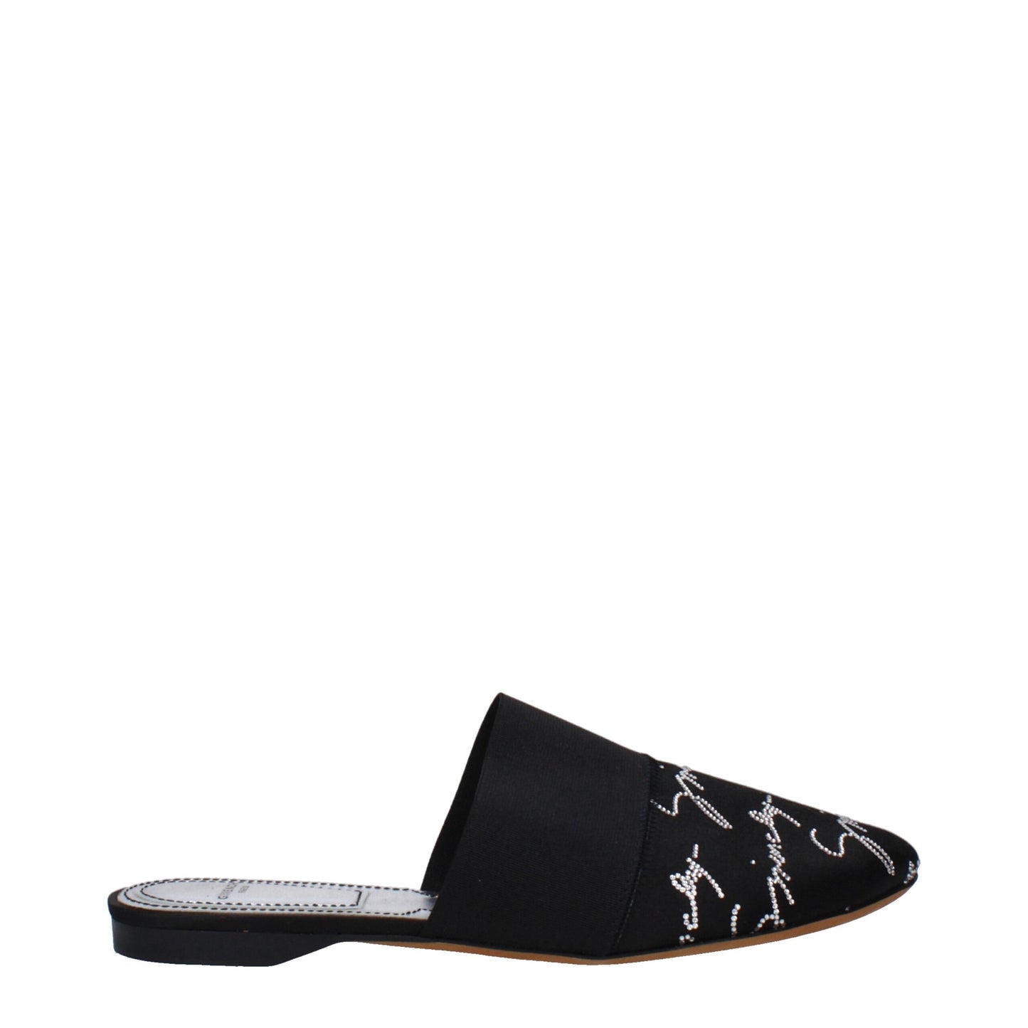 Givenchy Black Satin Slippers