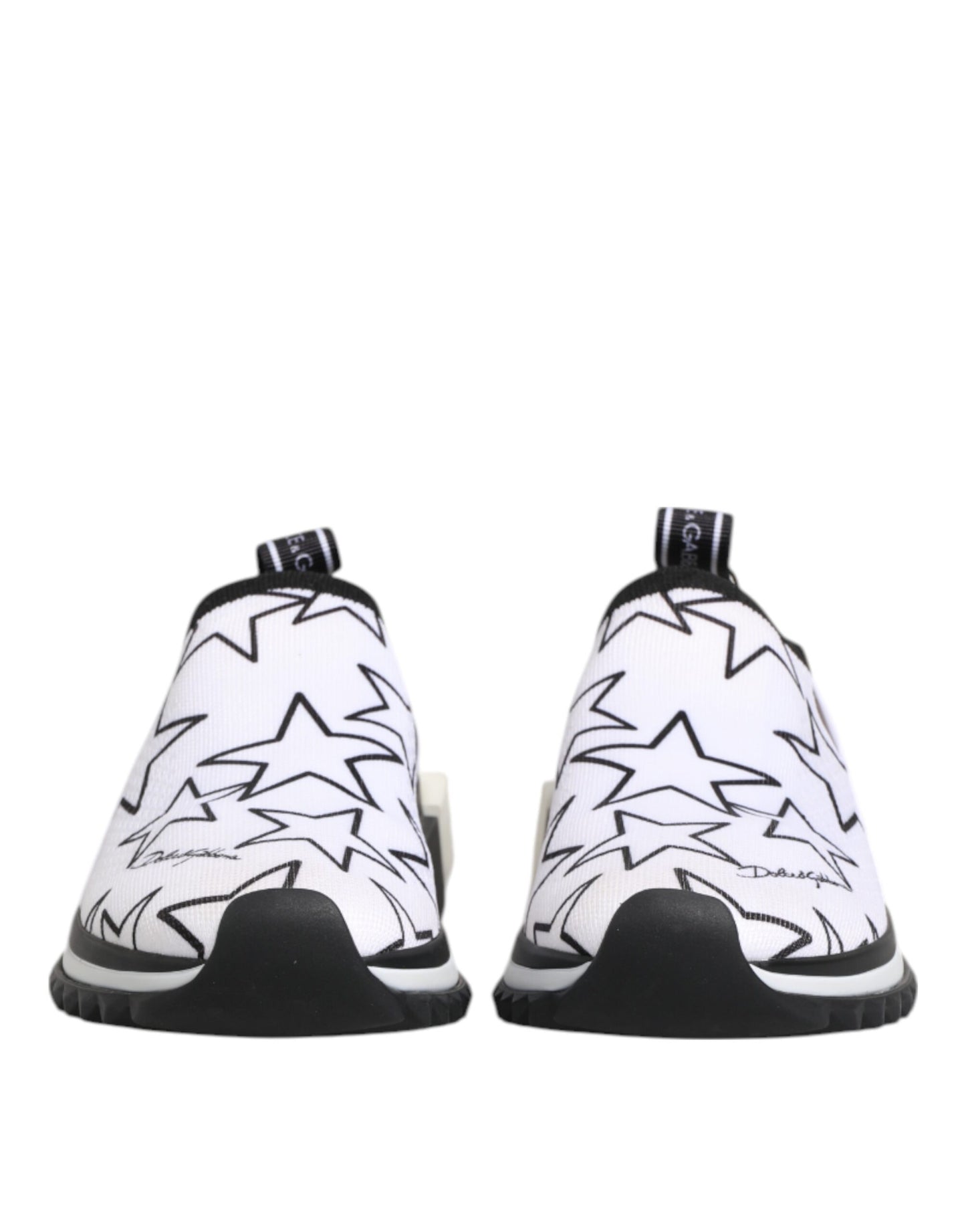 Dolce & Gabbana White Stars Sorrento Low Top Sneakers Shoes
