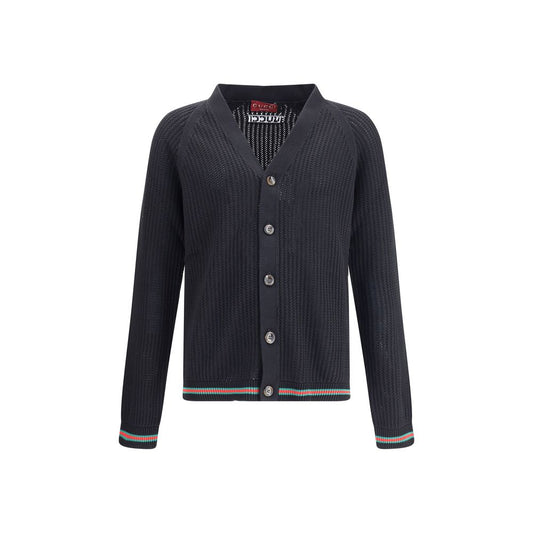 Gucci Black Cotton Cardigan