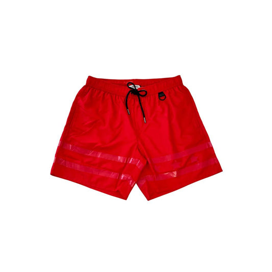 Iceberg Red Polyester Men's Swim Short