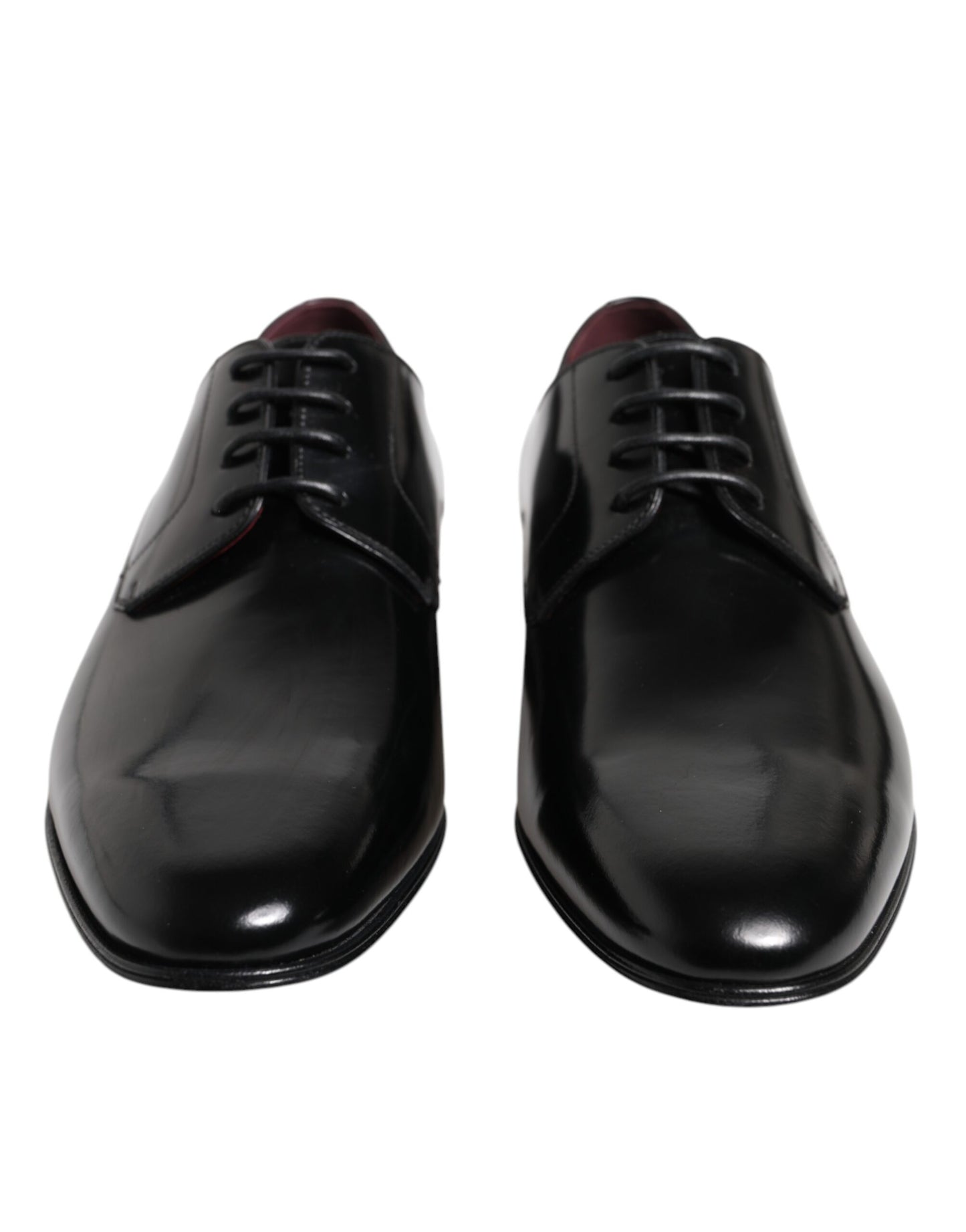 Dolce & Gabbana Men Dress Black Calfskin Leather Derby Shoes
