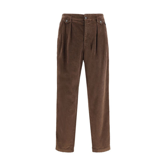 Dolce & Gabbana Brown Cotton Casual Pants