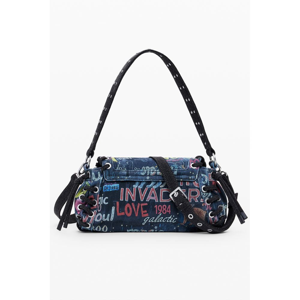 Desigual Blue Cotton Handbag