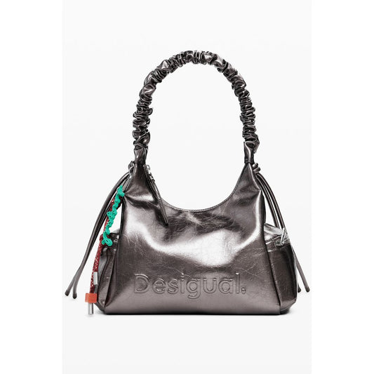 Desigual Bronze Polyethylene Handbag