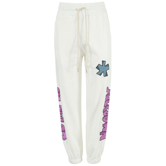 Comme Des Fuckdown Bianco Cotton Women Sweatpant
