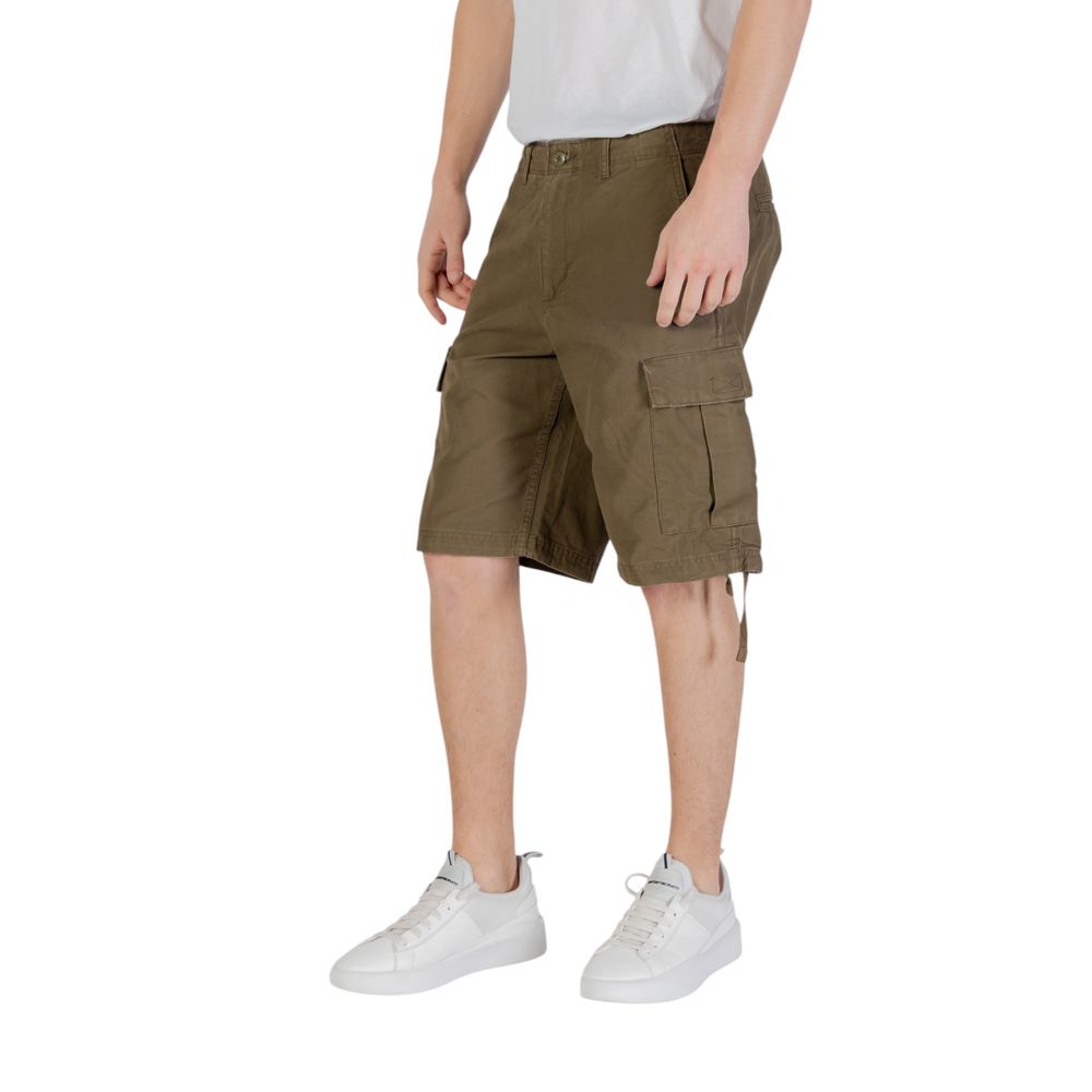 Jack Jones Green Cotton Bermuda