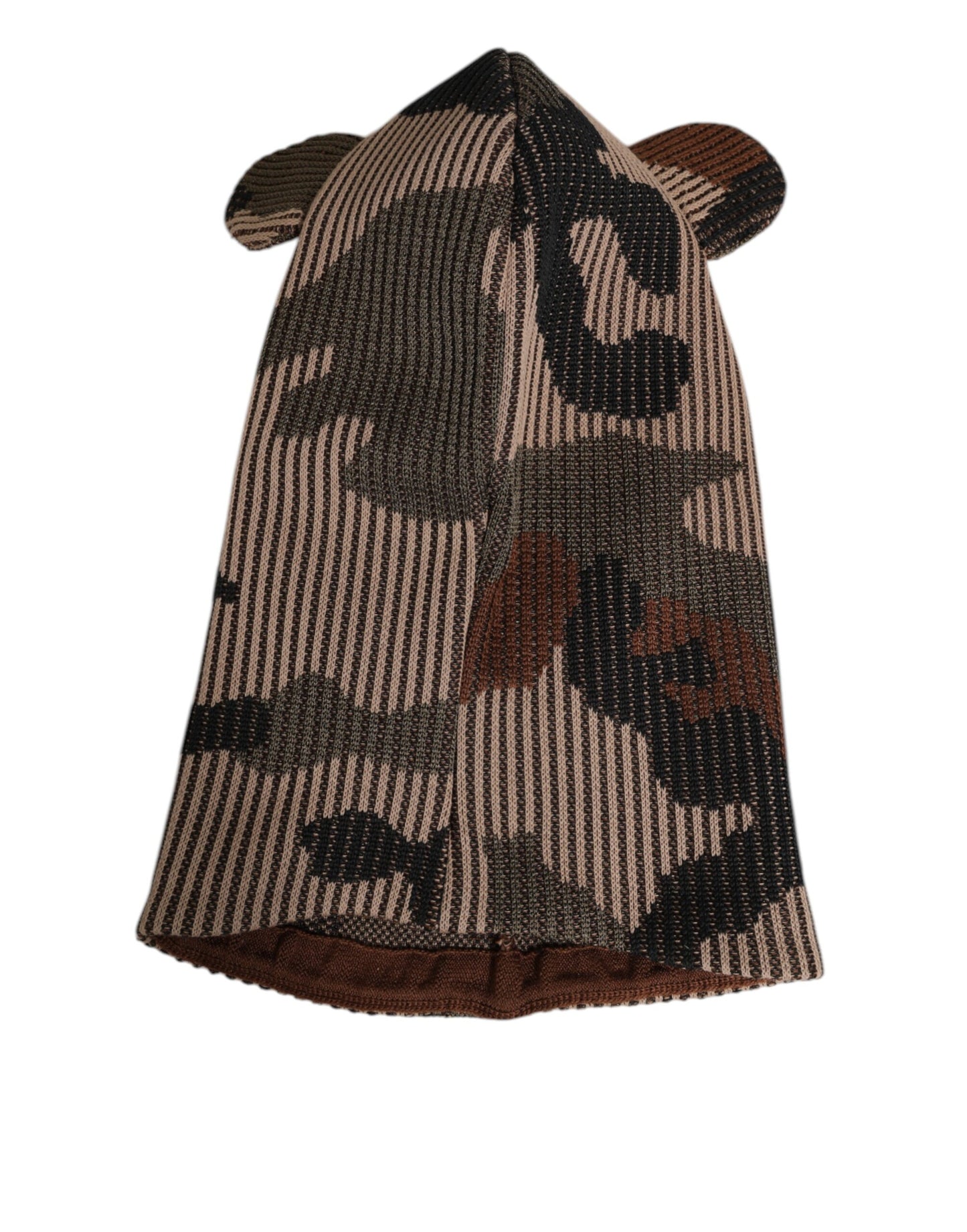 Dolce & Gabbana Multicolor Camouflage Balaclava Mask Men Cap One Size Hat