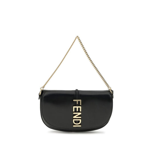 Fendi Black Calf Leather Bos Taurus Wallet