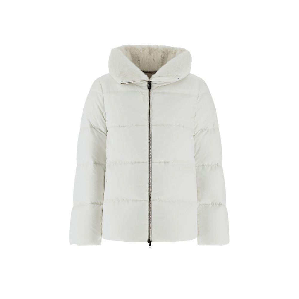 Herno White Polyamide Coat