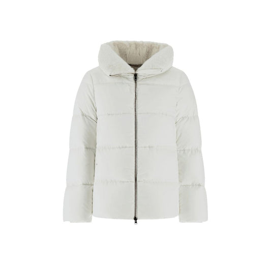 Herno White Polyamide Coat