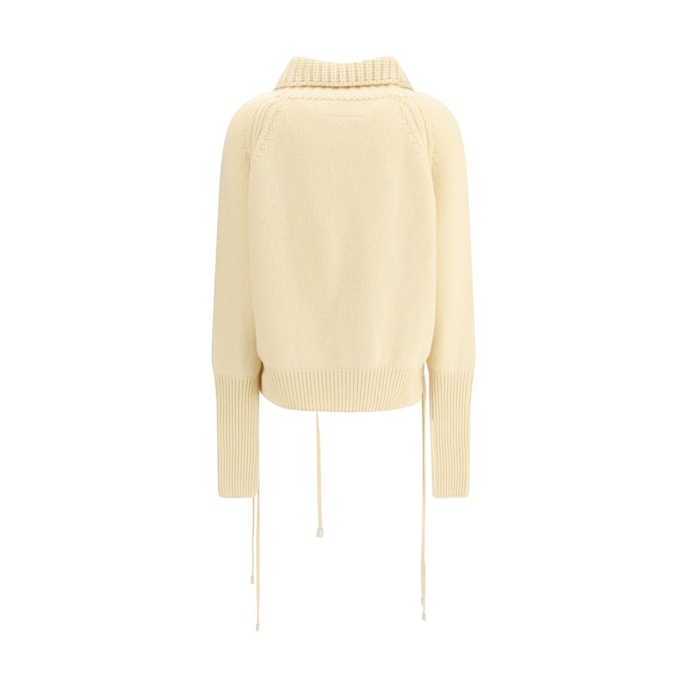 Ermanno Scervino Cream Cashmere Cashmere Sweater