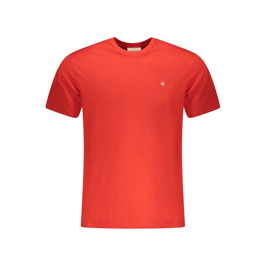 Calvin Klein Red Cotton Men T-Shirt