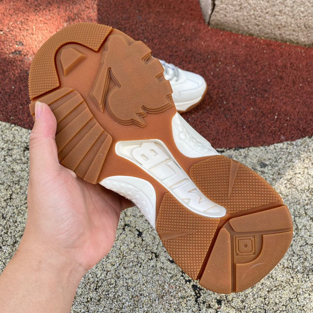 MLB white raw rubber MLB Yankees senior shoes men's and women's sneakers