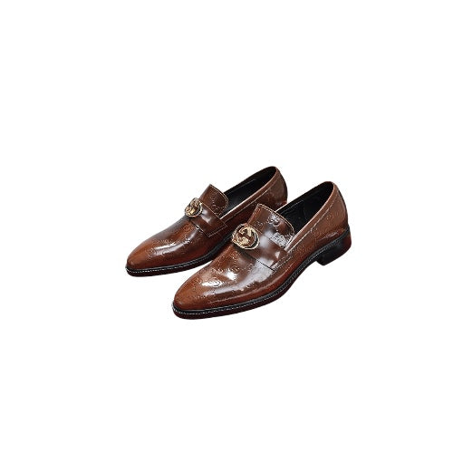 Gucci GG Web Donnie Mens Leather Loafer
