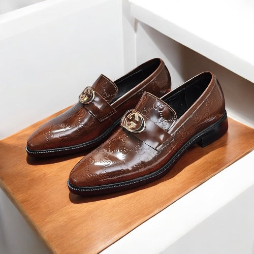 Gucci GG Web Donnie Mens Leather Loafer