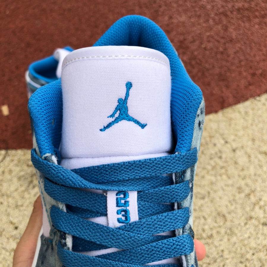 Air Jordan 1 Low AJ1 white and blue